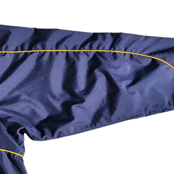 Vintage Red Oak Michigan Wolverines Windbreaker XXL Pullover Quarter Zip Blue - Picture 4 of 11